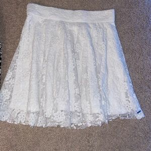 White lace skirt from Hollister, size medium.